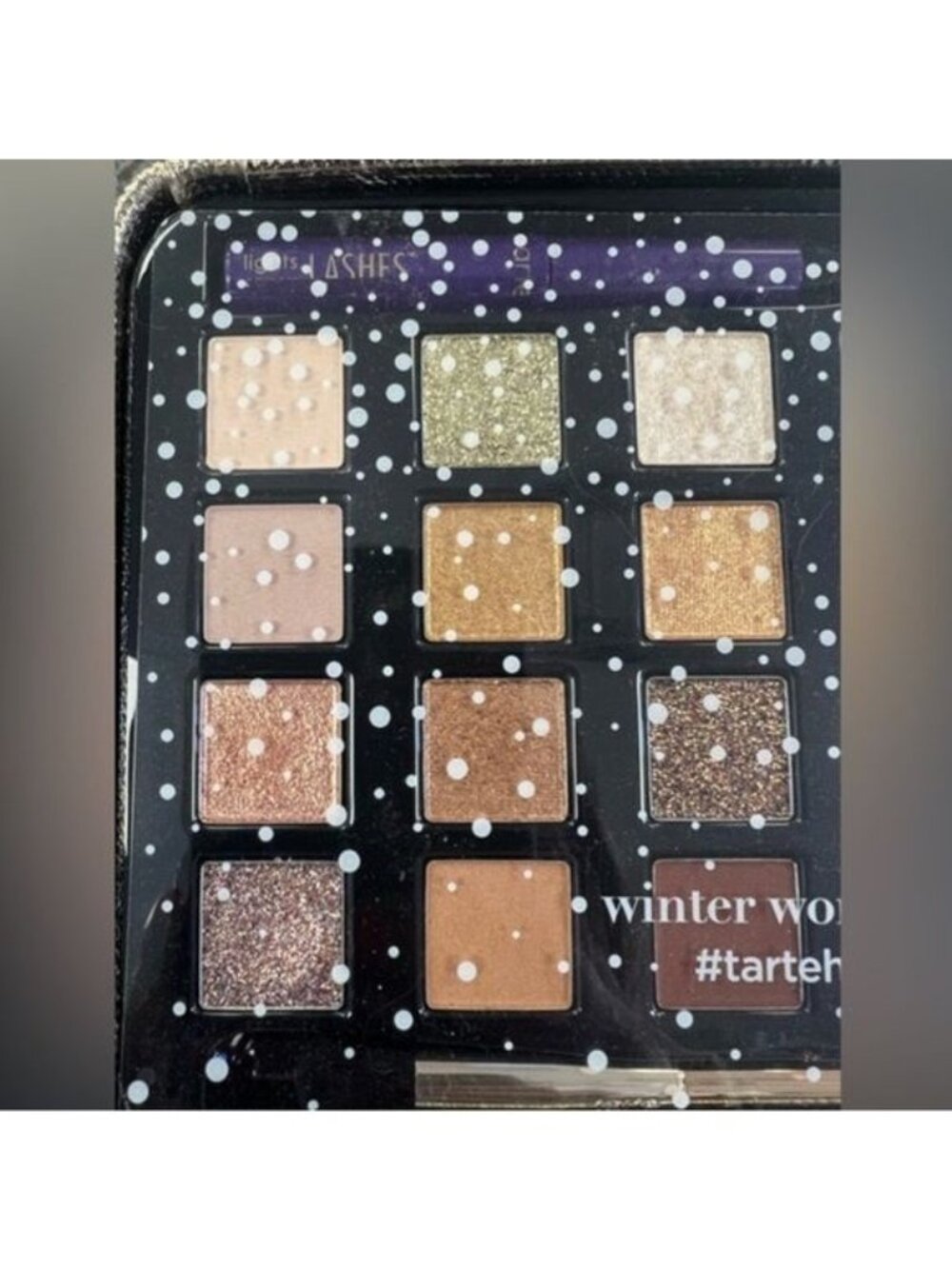 NIB Tarte Winter Wonderglam Luxe Eye Palette Set Shimmer Glitter Metallic Makeup - Picture 8 of 15